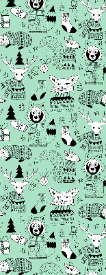 Store intérieur fenêtre pour animaux d'hiver