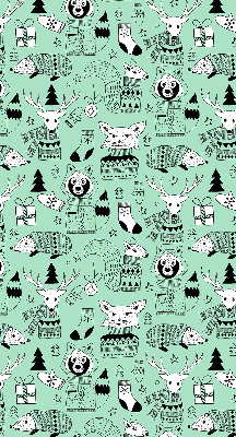 Store intérieur fenêtre pour animaux d'hiver