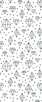 Store intérieur en diamants dessinés