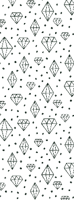Store intérieur en diamants dessinés