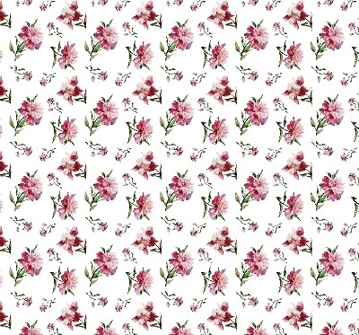 Store intérieur fenêtre en fleur rose