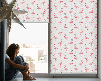 Store intérieur en forme de flamants roses