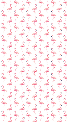 Store intérieur en forme de flamants roses