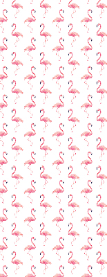 Store intérieur en forme de flamants roses
