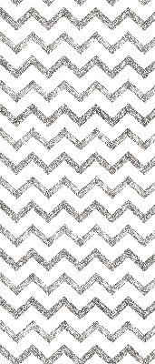 Store intérieur fenêtre à zigzags horizontaux gris