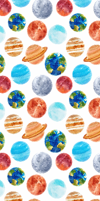 Store enrouleur avec le motif Planètes