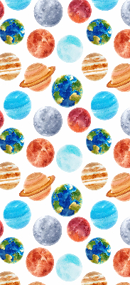 Store enrouleur avec le motif Planètes