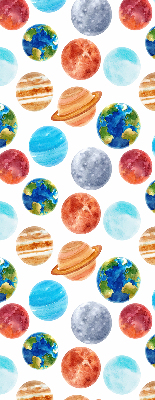 Store enrouleur avec le motif Planètes