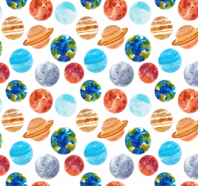 Store enrouleur avec le motif Planètes