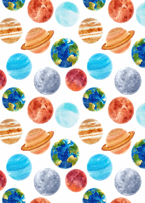 Store enrouleur avec le motif Planètes