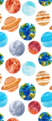 Store enrouleur avec le motif Planètes