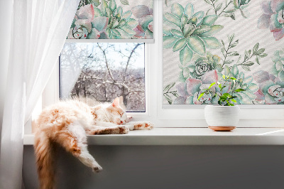 Store intérieur plantes vertes