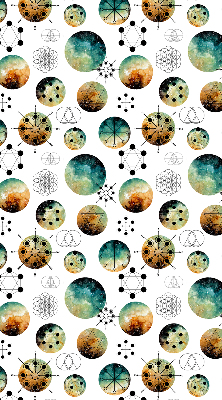 Cercles colorés store intérieur