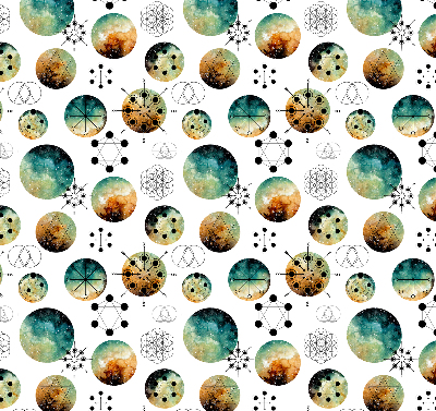 Cercles colorés store intérieur