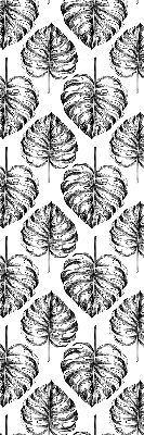 Store intérieur en feuilles grises