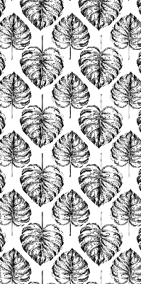 Store intérieur en feuilles grises