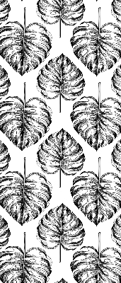 Store intérieur en feuilles grises