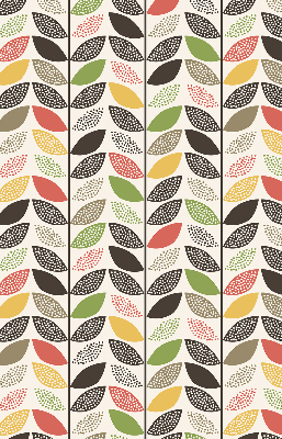 Store enrouleur en feuilles colorées