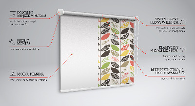 Store enrouleur en feuilles colorées