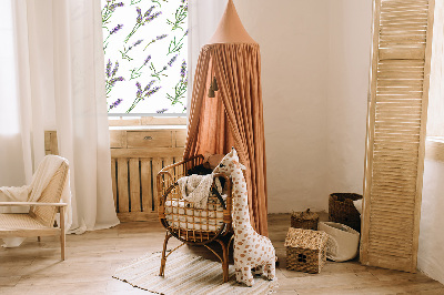 Store intérieur fenêtre lavande