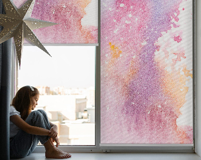 Store enrouleur éclaboussure de peinture artistique