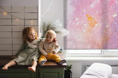 Store enrouleur éclaboussure de peinture artistique