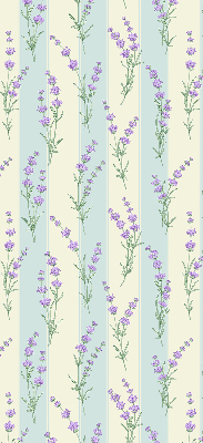 Store enrouleur à fleurs violettes