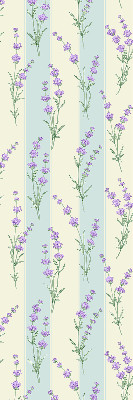 Store enrouleur à fleurs violettes