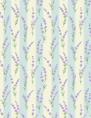 Store enrouleur à fleurs violettes