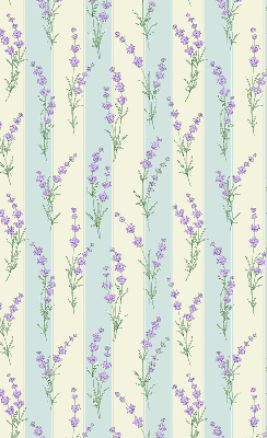 Store enrouleur à fleurs violettes