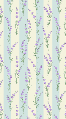 Store enrouleur à fleurs violettes