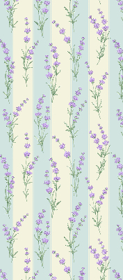 Store enrouleur à fleurs violettes