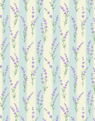 Store enrouleur à fleurs violettes