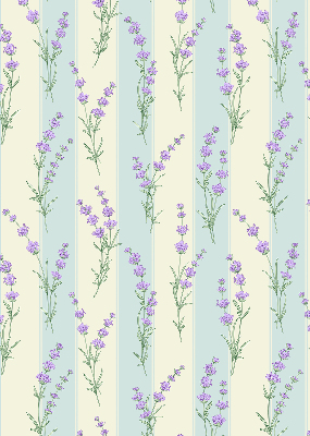 Store enrouleur à fleurs violettes