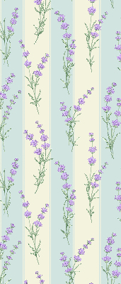 Store enrouleur à fleurs violettes
