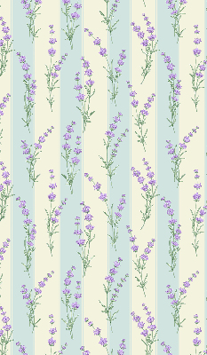 Store enrouleur à fleurs violettes