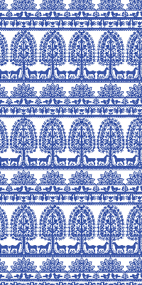 Store intérieur fenêtre de couleur bleu