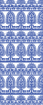 Store intérieur fenêtre de couleur bleu