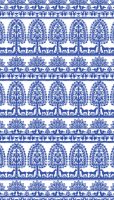 Store intérieur fenêtre de couleur bleu