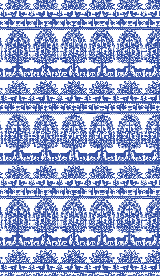 Store intérieur fenêtre de couleur bleu