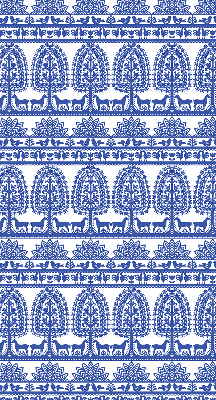 Store intérieur fenêtre de couleur bleu