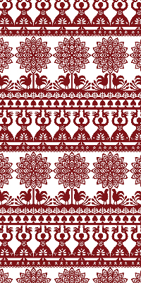 Store intérieur motif marron