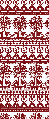 Store intérieur motif marron