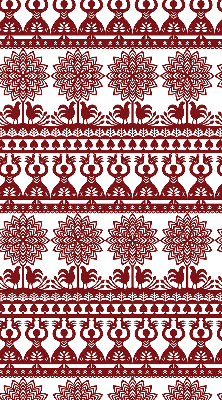Store intérieur motif marron