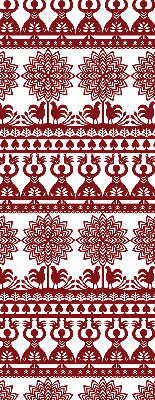 Store intérieur motif marron