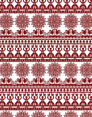 Store intérieur motif marron