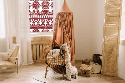 Store intérieur motif marron