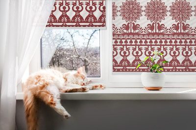 Store intérieur motif marron