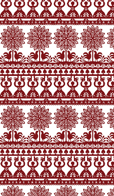 Store intérieur motif marron