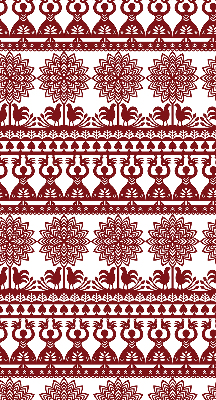 Store intérieur motif marron